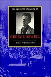 Cover of: The Cambridge Companion to George Orwell (Cambridge Companions to Literature) by John Rodden