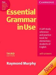 Cover of: Essential Grammar in Use Edition With Answers | Raymond Murphy