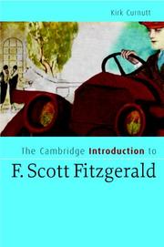 Cover of: The Cambridge Introduction to F. Scott Fitzgerald (Cambridge Introductions to Literature)