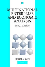 Cover of: Multinational Enterprise and Economic Analysis (Cambridge Surveys of Economic Literature) by Richard E. Caves