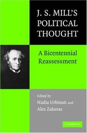 Cover of: J.S. Mill's Political Thought by 
