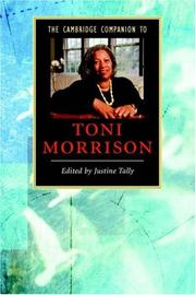 Cover of: The Cambridge Companion to Toni Morrison (Cambridge Companions to Literature) by Justine Tally