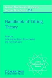Handbook of tilting theory by Dieter Happel
