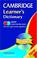 Cover of: Cambridge Learner's Dictionary with CD-ROM