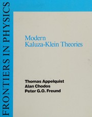 Cover of: Modern Kaluza-Klein theories