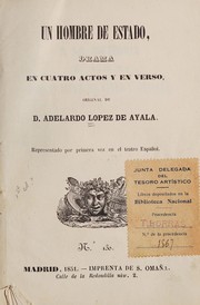 Cover of: Un hombre de estado: drama en cuatro actos y en verso