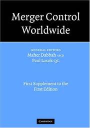 Cover of: Merger Control Worldwide: 1st Supplement to the 1st Edition (Merger Control Worldwide)