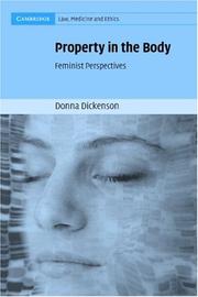 Cover of: Property in the Body by Donna Dickenson