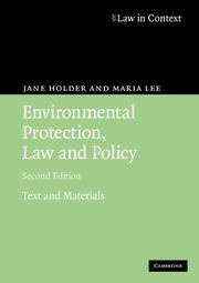 Cover of: Environmental Protection, Law and Policy: Text and Materials (Law in Context)