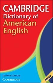 Cover of: Cambridge Dictionary of American English