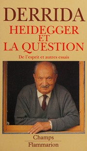 Cover of: Heidegger et la question