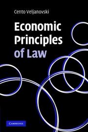 Cover of: Economic Principles of Law (Law in Context S.)