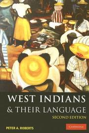 Cover of: West Indians and their Language by Peter A. Roberts