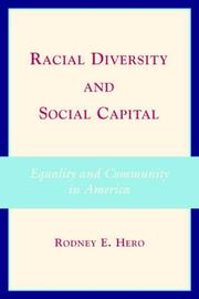 Cover of: Racial Diversity and Social Capital: Equality and Community in America