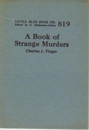 Cover of: A book of strange murders