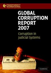 Cover of: Global Corruption Report 2007: Corruption in Judicial Systems (Transparency International Global Corruption Reports)