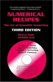 Cover of: Numerical Recipes Source Code CD-ROM 3rd Edition: The Art of Scientific Computing