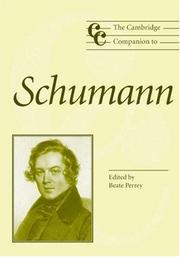 Cover of: The Cambridge Companion to Schumann (Cambridge Companions to Music) by Beate Perrey