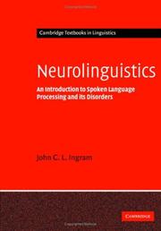 Cover of: Neurolinguistics by John C. L. Ingram