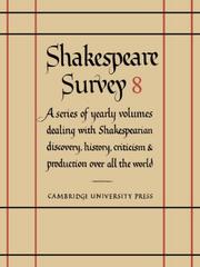 Cover of: Shakespeare Survey by Allardyce Nicoll, Allardyce Nicoll