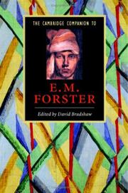 Cover of: The Cambridge Companion to E. M. Forster (Cambridge Companions to Literature) by David Bradshaw, David Bradshaw