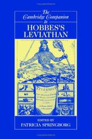 Cover of: The Cambridge Companion to Hobbes's Leviathan (Cambridge Companions to Philosophy)