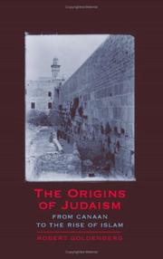 The Origins of Judaism by Robert Goldenberg