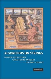 Cover of: Algorithms on Strings