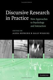 Cover of: Discursive Research in Practice: New Approaches to Psychology and Interaction