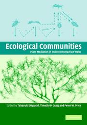 Cover of: Ecological Communities by Takayuki Ohgushi, Peter W. Price