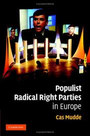 Cover of: Populist radical right parties in Europe by Cas Mudde