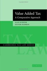 Cover of: Value Added Tax by Alan Schenk, Oliver Oldman