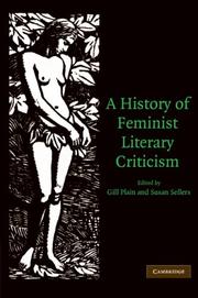 Cover of: A History of Feminist Literary Criticism by 