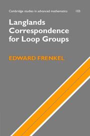 Cover of: Langlands Correspondence for Loop Groups by Edward Frenkel