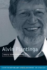 Cover of: Alvin Plantinga (Contemporary Philosophy in Focus)