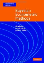 Cover of: Bayesian Econometric Methods (Econometric Exercises) by Gary Koop, Dale J. Poirier, Justin L. Tobias