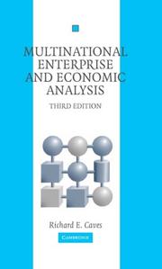 Cover of: Multinational Enterprise and Economic Analysis (Cambridge Surveys of Economic Literature) by Richard E. Caves
