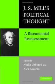 Cover of: J.S. Mill's Political Thought by 