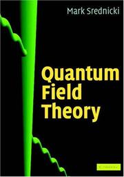 Cover of: Quantum Field Theory by Mark Srednicki