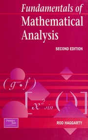 Cover of: Fundamental of Mathematical Analysis  by 