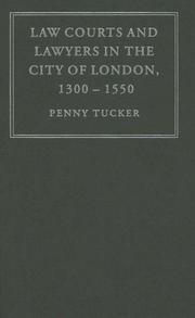 Cover of: Law Courts and Lawyers in the City of London 13001550