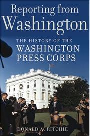 Cover of: Reporting from Washington by Donald A. Ritchie
