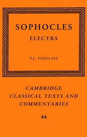 Cover of: Sophocles: Electra (Cambridge Classical Texts and Commentaries)
