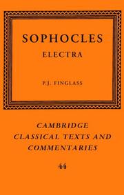 Cover of: Sophocles by P. J. Finglass