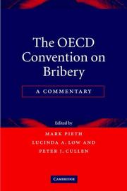 Cover of: The OECD Convention on Bribery: A Commentary