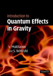 Cover of: Introduction to Quantum Effects in Gravity