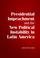 Cover of: Presidential Impeachment and the New Political Instability in Latin America (Cambridge Studies in Comparative Politics)