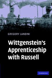 Cover of: Wittgenstein's Apprenticeship with Russell