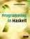 Cover of: Programming in Haskell