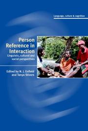 Cover of: Person Reference in Interaction | 
